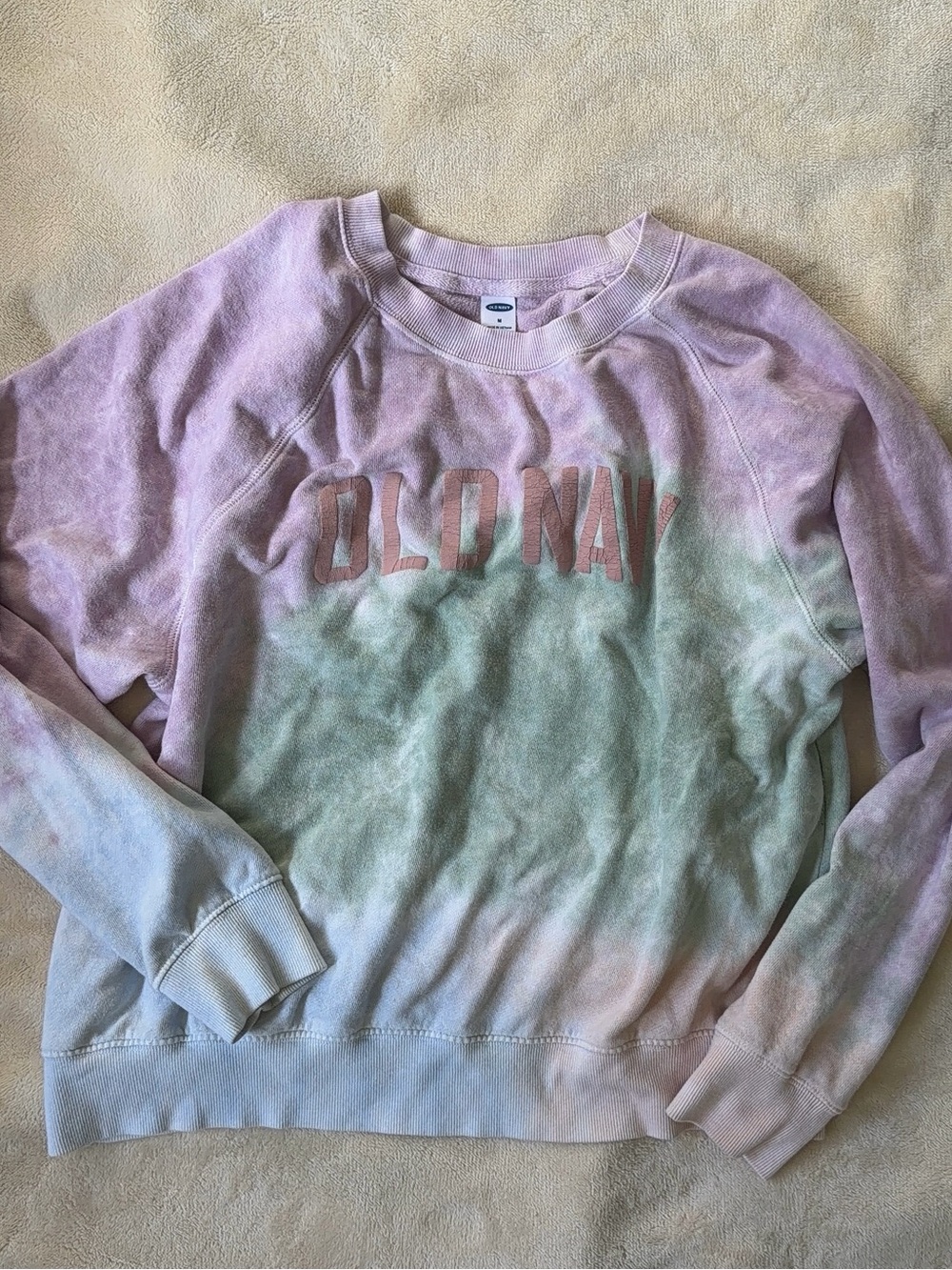Old Navy Tye Dye Crewneck Sweater Pull Over Sweatshirt